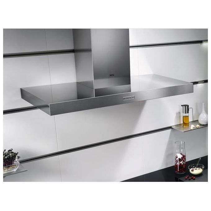 AEG DBB4950M Cappa a Parete Aspirante Classe energetica B 603 m3-h 3 Velocita' Illuminazione LED 90 cm Acciaio Inox