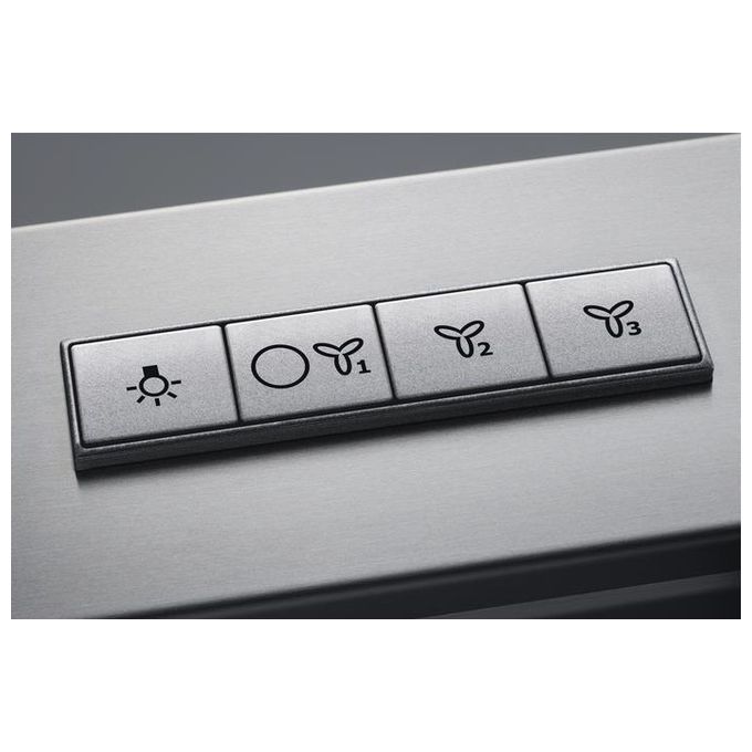AEG DBB4950M Cappa a Parete Aspirante Classe energetica B 603 m3-h 3 Velocita' Illuminazione LED 90 cm Acciaio Inox