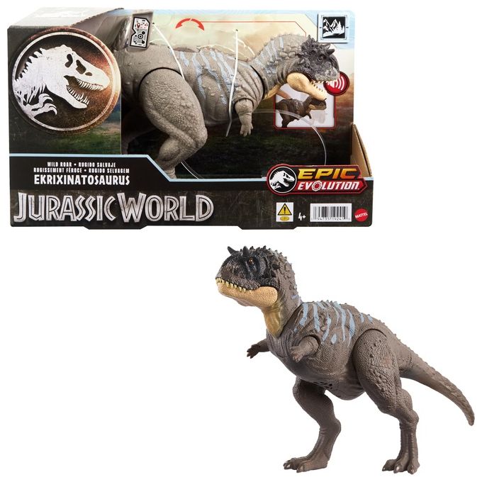 Mattel Jurassic World Ruggito Selvaggio Dinosauro Assortito 1 Pezzo