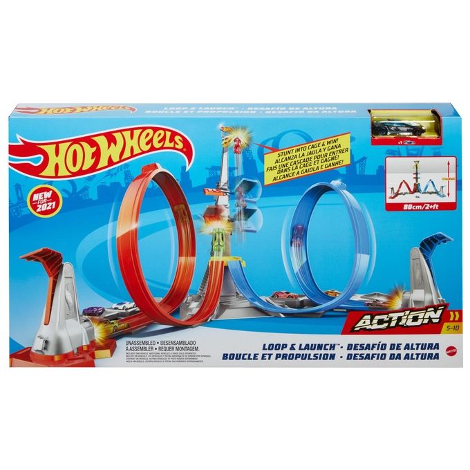 Mattel Set Pista Hot Wheels Lancio Nel Vuoto