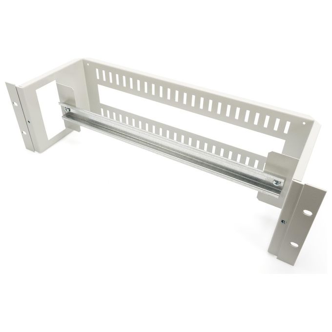Digitus Supporto Guida Din 3U 135x480x150mm con Din Rail 35x390mm Grey Ral 7035