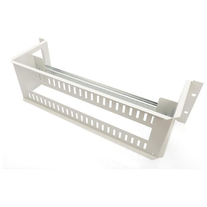 Digitus Supporto Guida Din 3U 135x480x150mm con Din Rail 35x390mm Grey Ral 7035