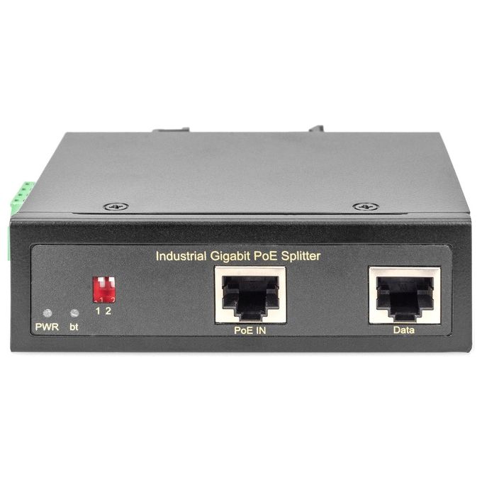 Digitus Splitter Industriale Gigabit con Alimentazione Poe Fino A 95 Wat 802.3bt