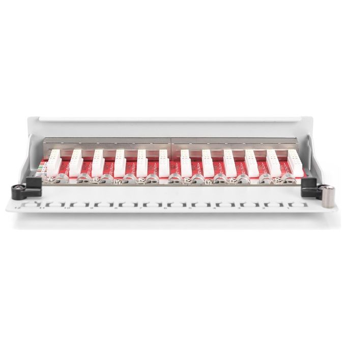 Digitus DN-91612SD-EA-G Patch Panel Cat 6A Classe EA 12 Porte Schermato 360° Grigio