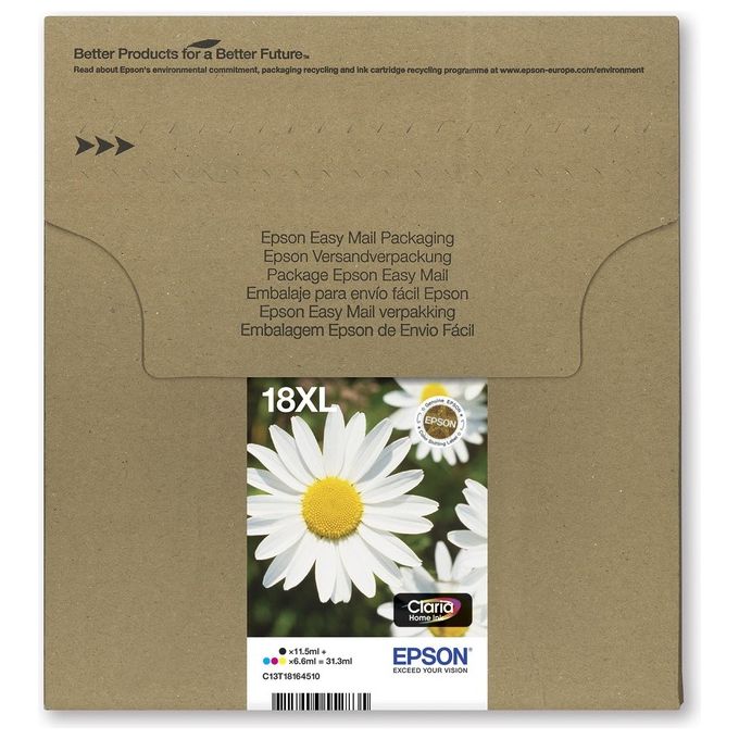 Epson Daisy Multipack Margherita 4 Colori Claria Home 18XL