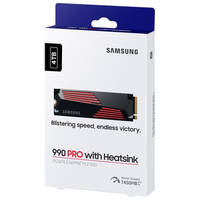 Samsung 990 PRO NVMe 4Tb con Dissipatore di Calore SSD Interno