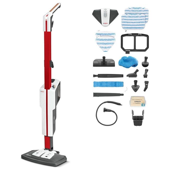 Polti Vaporetto SV650 Style Scopa a Vapore con Pulitore Portatile Rosso