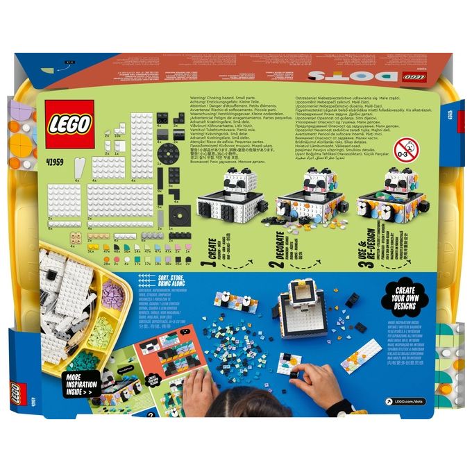 LEGO Dots Il Simpatico Panda Portaoggetti