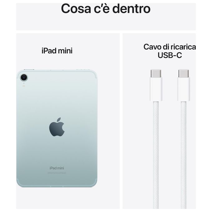 Apple iPad mini 128Gb 8.3'' Wi-Fi + Cellular 7ª Generazione Blu