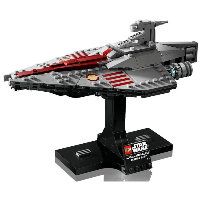 LEGO Star Wars 75404 Nave d'Assalto Classe Acclamator, Modellino da Costruire di Astronave da Collezione con Supporto, Idea Regalo di Compleanno per Adulti, Uomo, Donna e Fan dell'Attacco dei Cloni