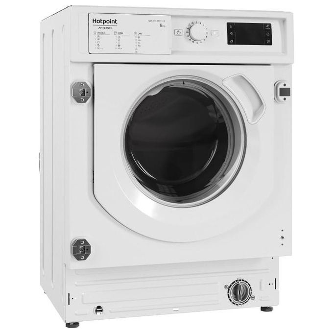 Hotpoint BI WMHG 81284 EU Lavatrice Carica Frontale da Incasso Digital Motion Technology Partenza Ritardata Classe energetica C Capacita' di carico 8 Kg Centrifuga 1200 giri Motore Inverter Woolmark