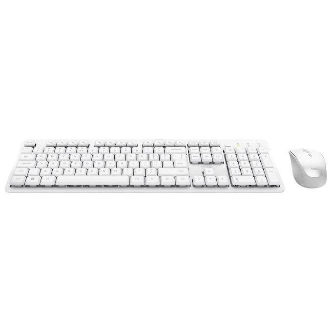 Trust Tastiera e Mouse Ody II Silent Bianco