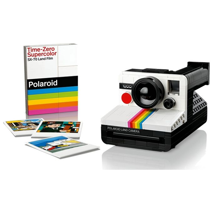 LEGO Ideas Fotocamera Polaroid OneStep SX-70 21345 Modellismo da Costruire per Adulti, Regali Creativi, Oggetti da Collezione