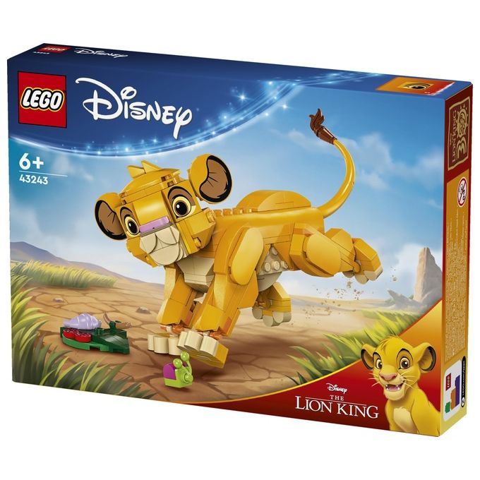 LEGO Disney Simba il Cucciolo del Re Leone Giochi di Fantasia per Bambini e Bambine da 6 Anni Personaggio Giocattolo Costruibile con Parti Snodabili dal Film d'Animazione Idea Regalo 43243