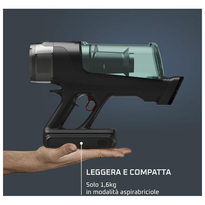 Rowenta X-Force Flex 13.60 RH9A32WO Scopa elettrica senza filo Alluminio Verde Senza sacchetto