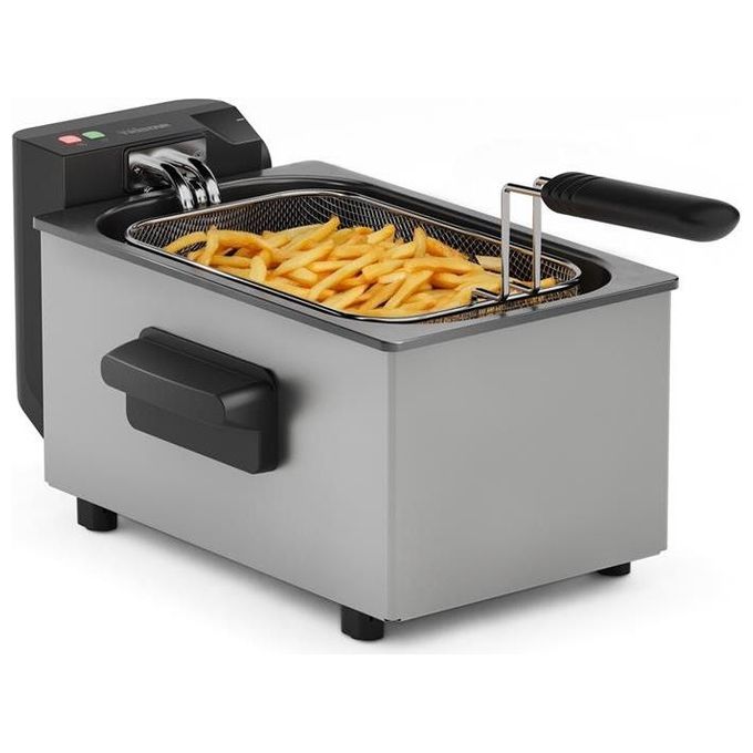 Tristar Friggitrice FR-9334 XL Acciaio Inossidabile Nero Cestello Amovibile Capacita' Elevata Controllo Temperatura 3 Litri