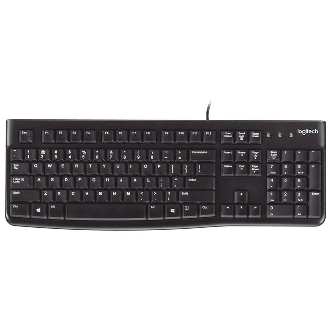 Logitech K120 Tastiera Cablata per Windows Spagnolo Nero