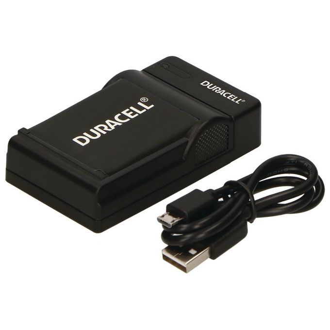 Duracell Caricabatterie con Cavo Usb per Olympus Li-40B-Fuji NP-45