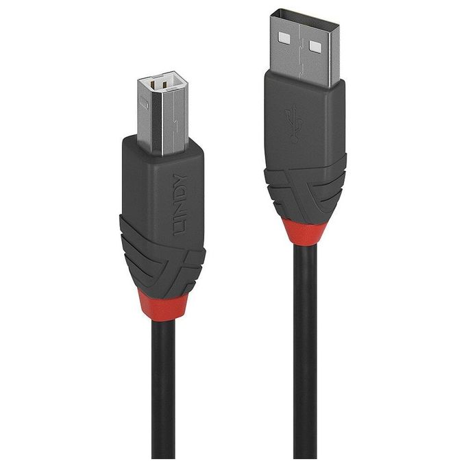 Lindy Cavo Usb 75mt 2.0 Usb A Usb B Nero