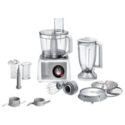 Bosch MC812S814 Robot da Cucina 3,9 Litri Acciaio Inossidabile-Bianco 1250W