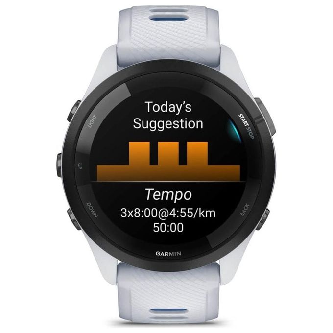 Garmin Forerunner 265 1.3'' AMOLED 46mm Nero-Bianco GPS Satellitare