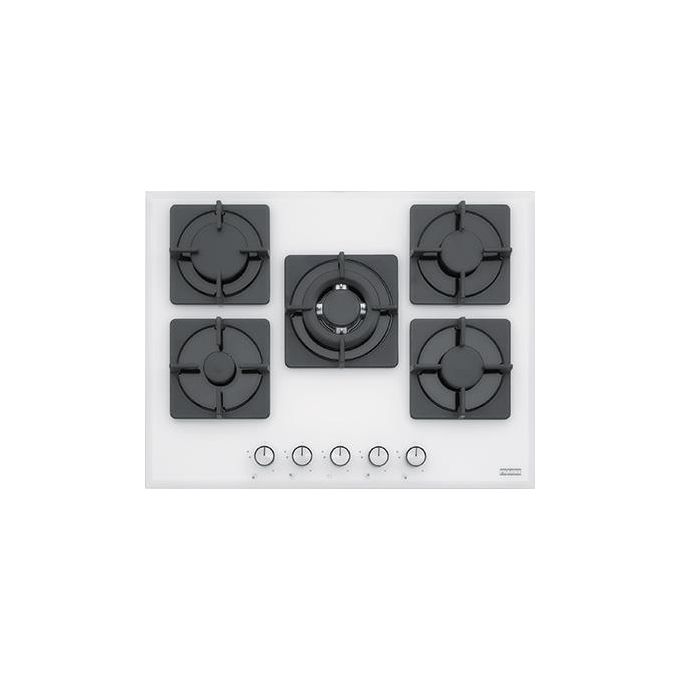 Franke FHNS 705 4G TC WH C Piano cottura a gas 5 Fuochi 70 cm Cristallo Bianco 106.0490.103