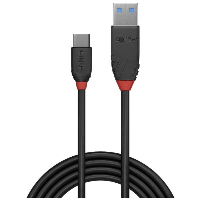 Lindi Cavo Usb 3.1 Tipo C a A 3A Black Line 05mt