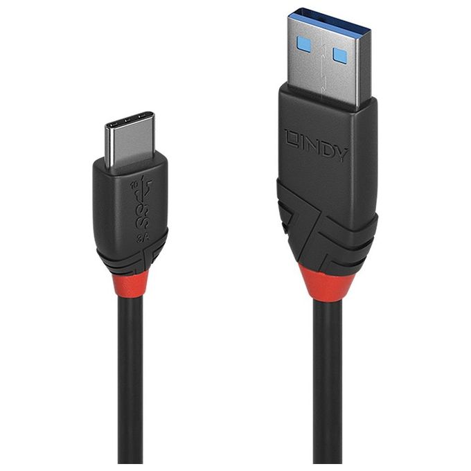 Lindy Cavo Usb 3.1 Tipo C a A 3A Black Line 15mt