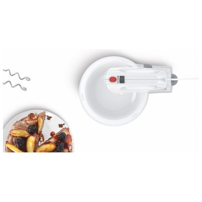 Bosch MFQ 2600 W Sbattitore CleverMixx Mixer Bianco 375W Fruste in Acciaio Inox
