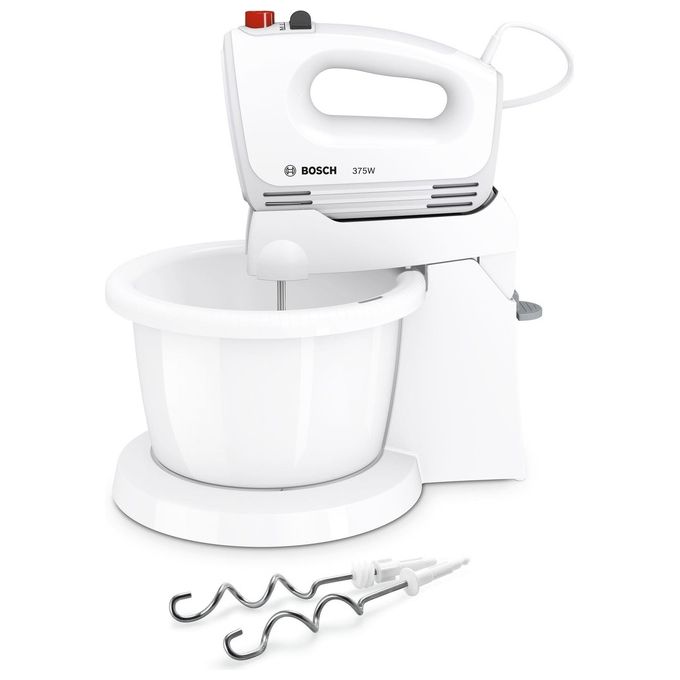Bosch MFQ 2600 W Sbattitore CleverMixx Mixer Bianco 375W Fruste in Acciaio Inox