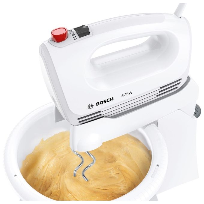 Bosch MFQ 2600 W Sbattitore CleverMixx Mixer Bianco 375W Fruste in Acciaio Inox