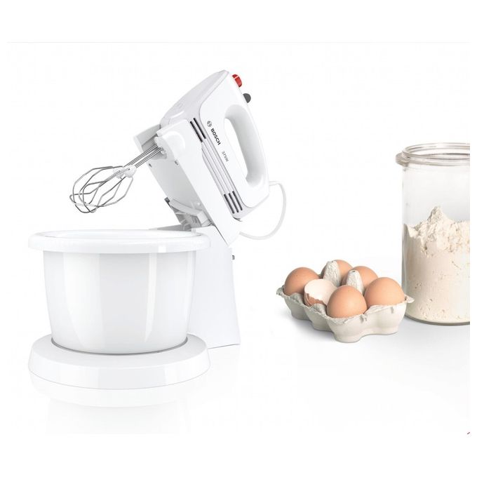 Bosch MFQ 2600 W Sbattitore CleverMixx Mixer Bianco 375W Fruste in Acciaio Inox