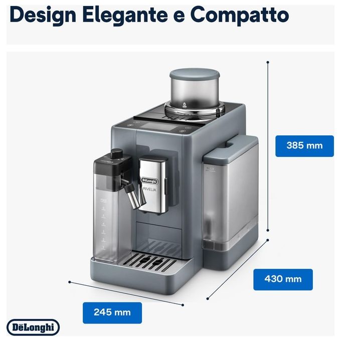 DeLonghi EXAM440.55.G Rivelia Macchina da Caffe' Automatica