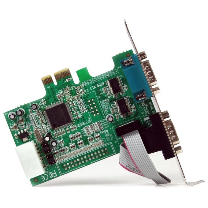 StarTech Scheda seriale PCI Express nativa a 2 porte RS-232 con 16550 UART