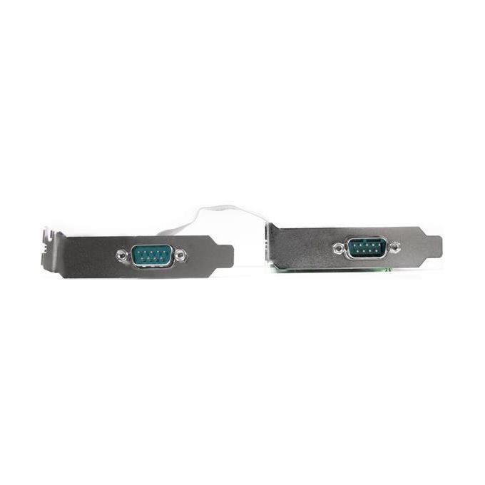 StarTech Scheda PCI Express seriale nativa basso profilo a 2 porte RS-232 con 16550 UART