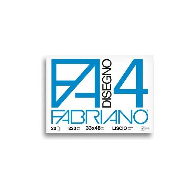 Fabriano Album da Disegno F4 4 Angoli Liscio 33x48cm