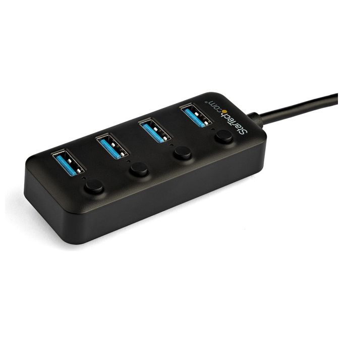 Startech Hub Usb-C a 4 Porte 4x Usb-A con Switch On-Off Individuale
