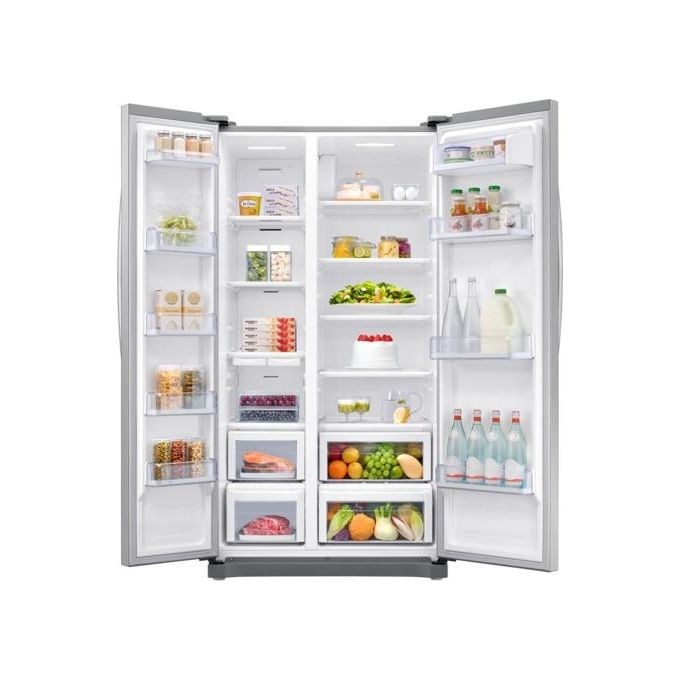 Samsung RS54N3003SA Frigorifero Side by Side Capacita' 552 Litri Classe energetica F (A+) No Frost Premium Multi Flow Plus 178,9 cm Premium Silver