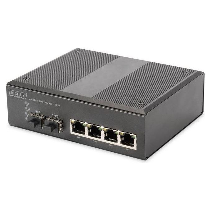 Digitus DN-651106 Switch di Rete Non Gestito L2 Gigabit Ethernet 10-100-1000 Nero