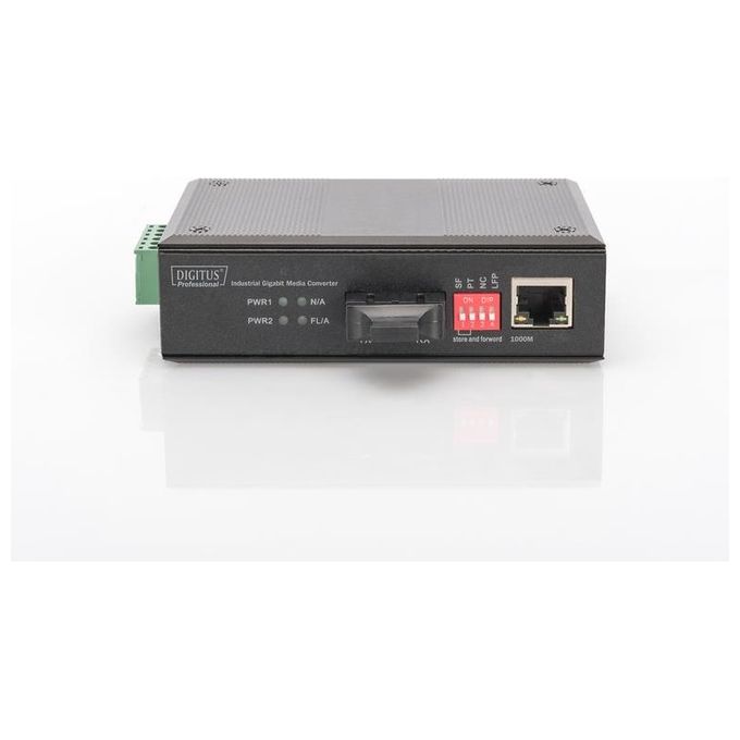 Digitus DN-652101 Convertitore Multimediale di Rete 1000Mbit-s 850nm Modalita' Multipla Nero