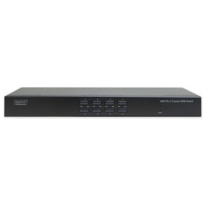 Digitus Data Switch per 8 Pc con 1 Mouse 1 Tastiera Ps2 o Usb 1 Monitor Vga