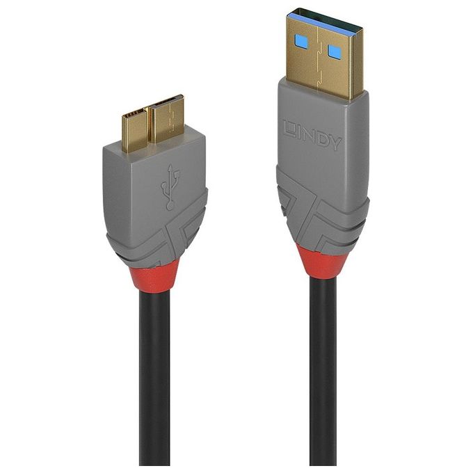 Lindy Cavo Usb 0.5mt Usb 3.2 Gen 1 Usb a Micro-Usb B Nero