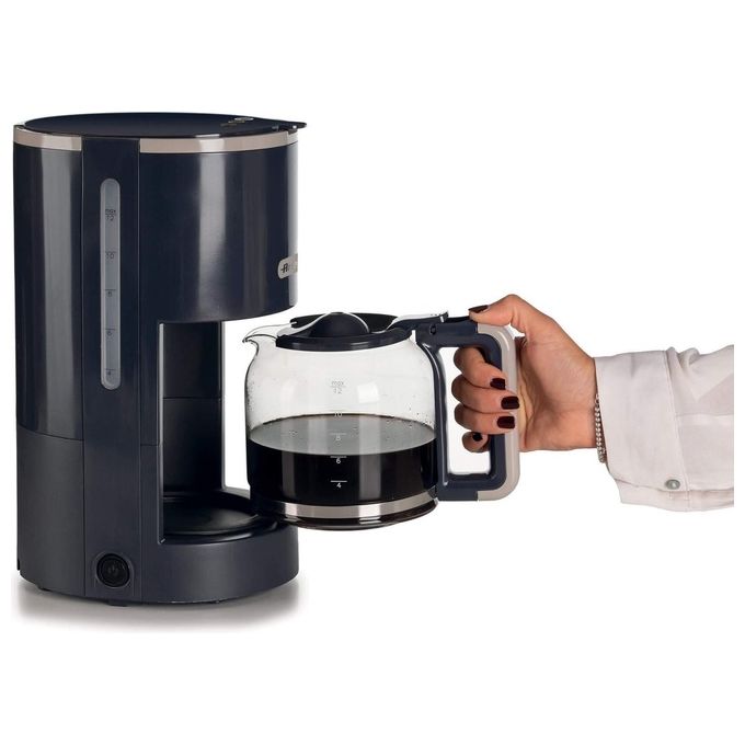 Ariete 1394-00 Drip Coffee Machine Macchina per Caffe' Americano Capacita' 12 Tazze Dark Grey