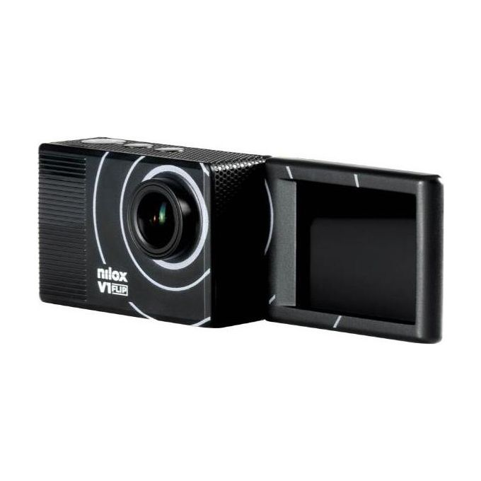 NILOX SPORT - Action Cam 4K V1 FLIP con flip display Body Waterproof, Touch Screen e Remote control