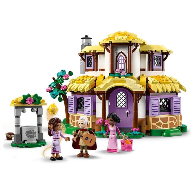 LEGO Disney Wish 43231 Il Cottage di Asha, Casa delle Bambole Giocattolo dal Film Wish, Idea Regalo per Bambine e Bambini