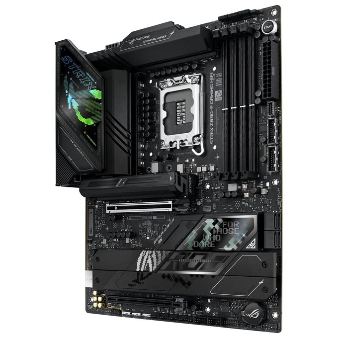 ASUS ROG Strix Z890-F Gaming WiFi Scheda Madre Intel ATX 16122 Fasi di Alimentazione Slot DDR5 PCIe 5.0 GPU di Nuova Generazione 5 Slot M.2 WiFi 7 AI Overclocking AI Networking II