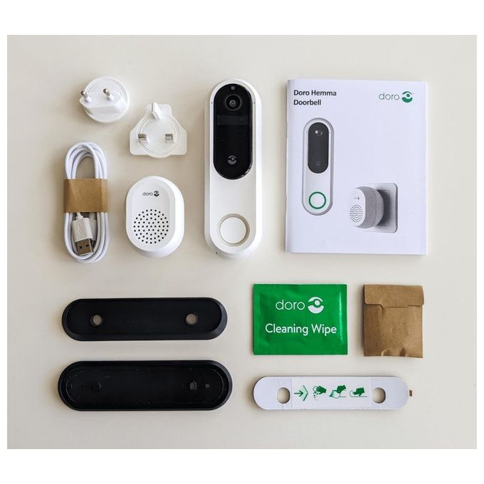 Doro Hemma Campanello Wireless per Installazione Facile con Design Compatto e Funzioni Avanzate
