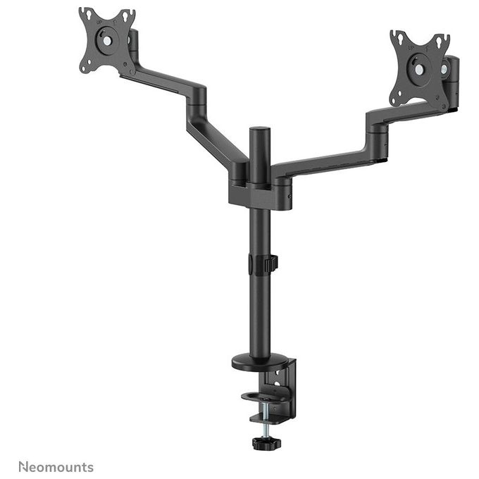 Newstar Neomounts Screen Desk Mount Supporto da Scrivania Full Motion per Due Schermi 17-27'' Nero
