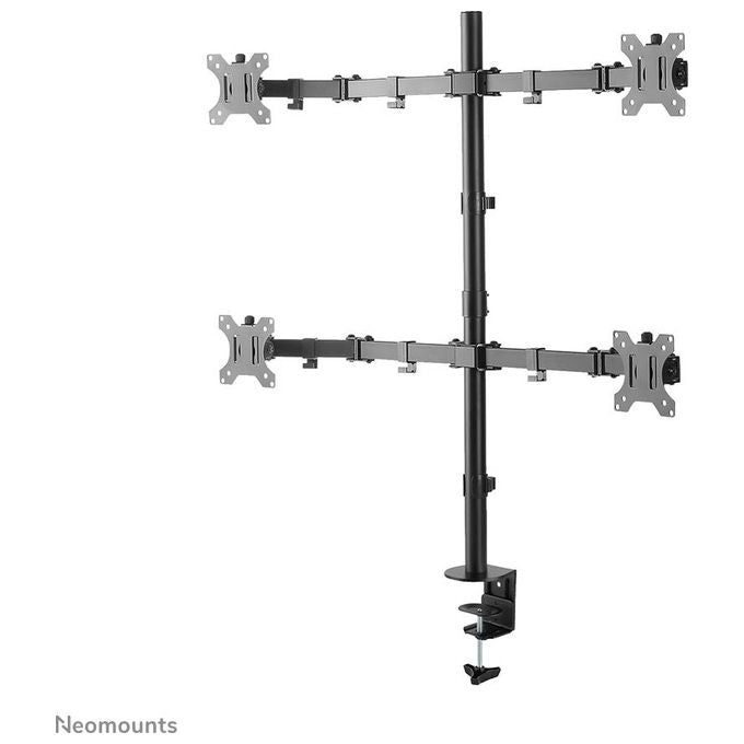 Neomounts by Newstar FPMA-D550D4BLACK Supporto da Scrivania Full Motion per Schermi 13-32'' Nero