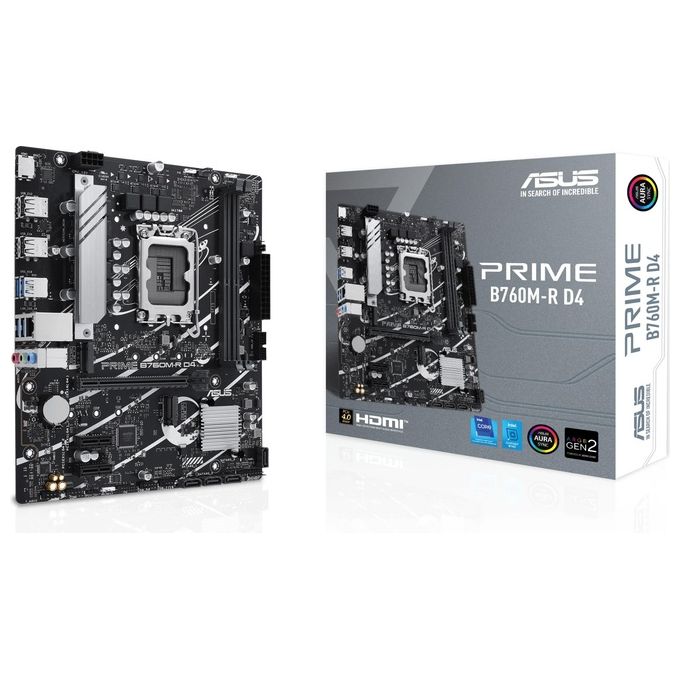ASUS PRIME B760M-R D4 Intel B760 LGA 1700 micro ATX